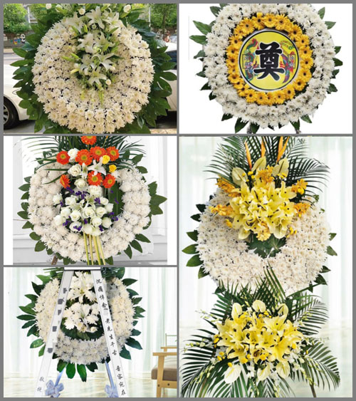 湖南永州祁阳县肖家镇福善村花圈速递